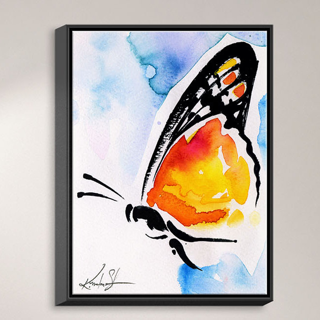 « papillon love xxx », impression, H 36 po x l 24 po x P 1,5 po, Toile tendue