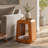 Wooden End Table - Unique Wooden Side Table - Mid Century Side Table - Saur Wood Side Table - Small Accent Table - Mid Century Modern Side Table