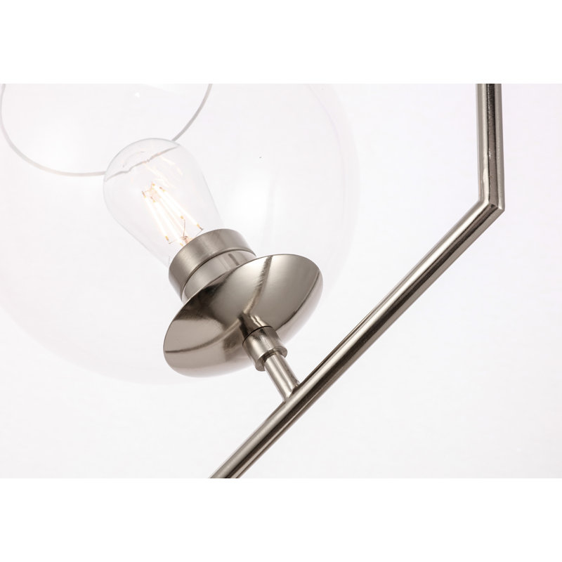 Suazo 1 - Light Single Pendant, Clear, Chrome