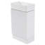 Meuble-lavabo autoportant simple 18,6 po avec plateau en céramique Hanjun