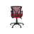 Contemporary Ergonomic Red Mesh Office Chair With Adjustable Height And Swivel For Comfortable Work Or Gaming