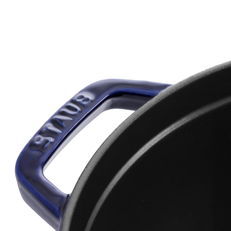 La Cocotte Cast Iron Round Cocotte, 2.75 quarts, Dark Blue