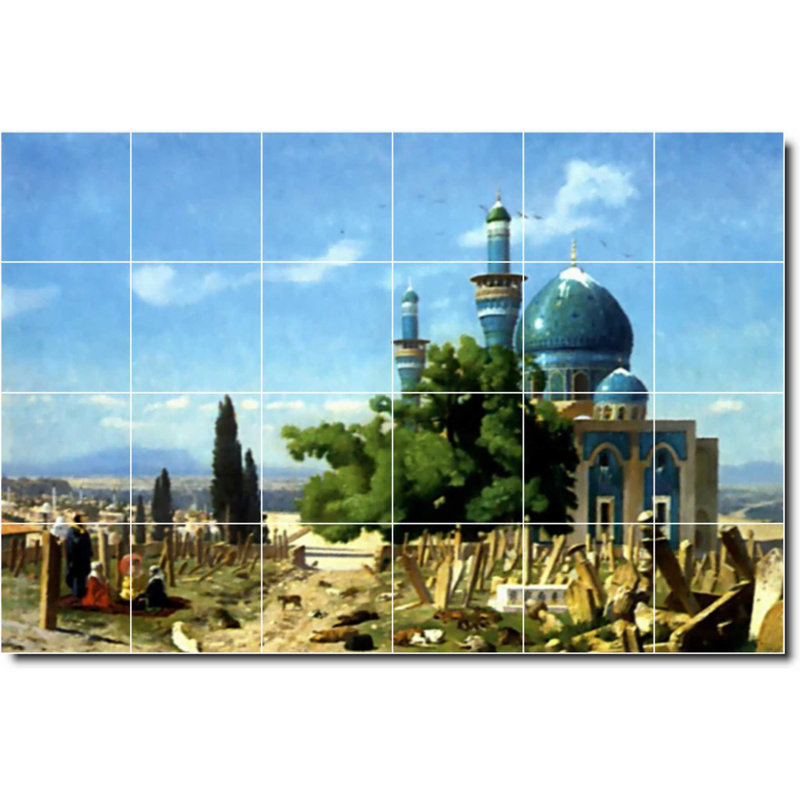 Carreau de céramique décorative 36 po x 24 po 6 po x 6 po, Historique 03511