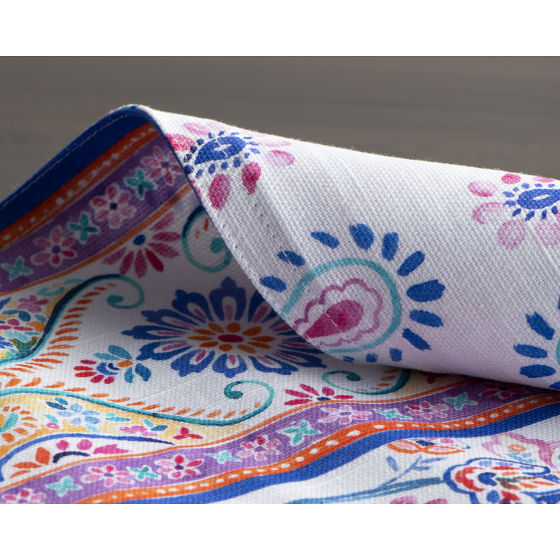 INDIAN FLORAL 100% Cotton Paisley Rectangle Napkin