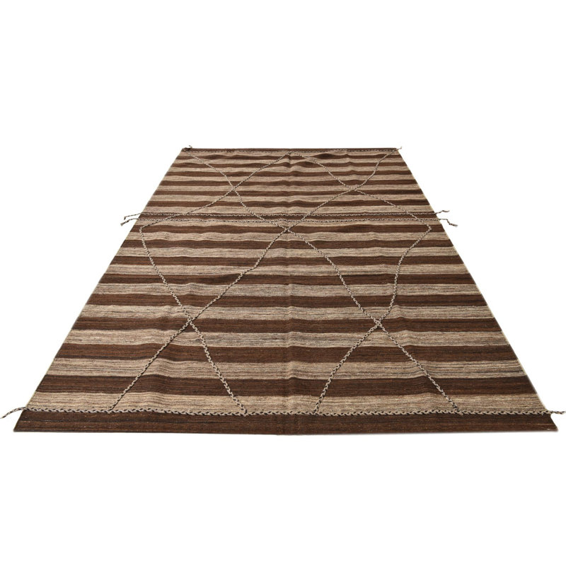 Tapis brun 6x9 Pinson