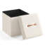 38cm Wide Tufted Square Cube Ottoman with Storage-1090667727