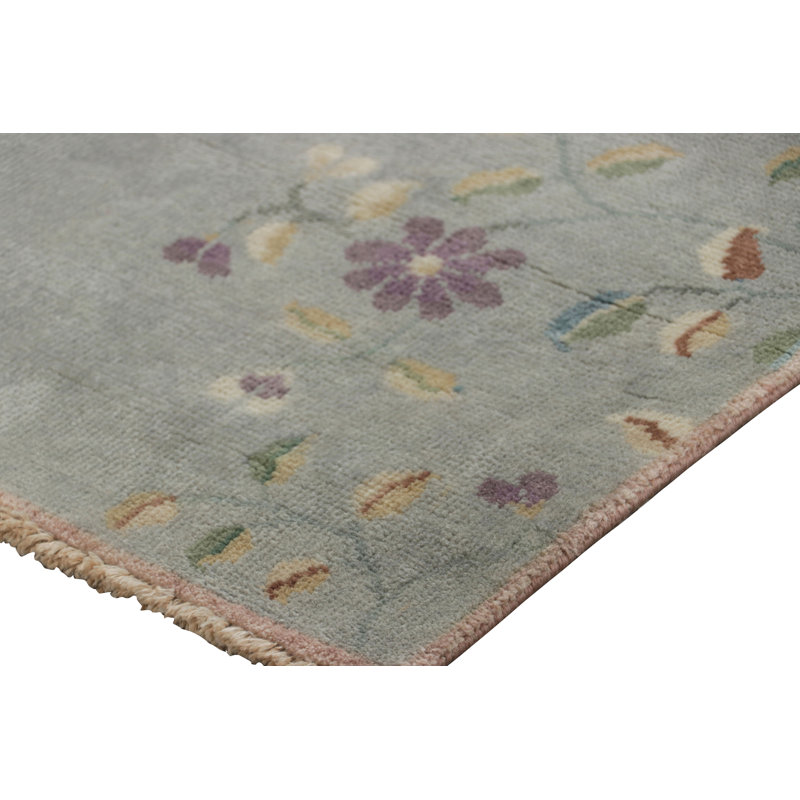One-of-a-Kind 2'x4'2 Hand Knotted Area Rug