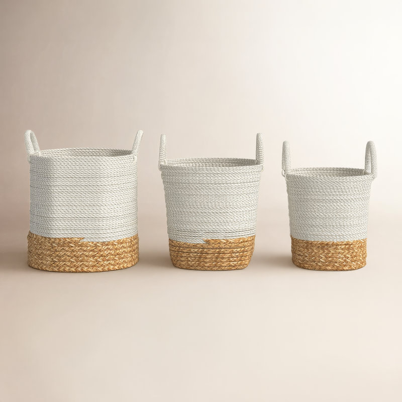 MADURA MARKET BASKETS ST3, White