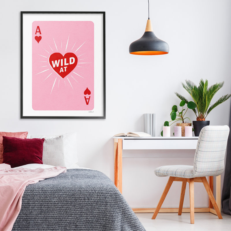 «Wild At Heart», giclée encadrée par Amanda Greenwood, H 30 po x l 24 po, Giclée encadrée noir minuit