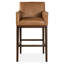 Upholstered Bar Stool with Solid Wood Frame-1830704876