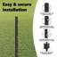 Fence with Post Segment Outdoor Barrier Garden Terrace Divider Boundary-173861437-173861433