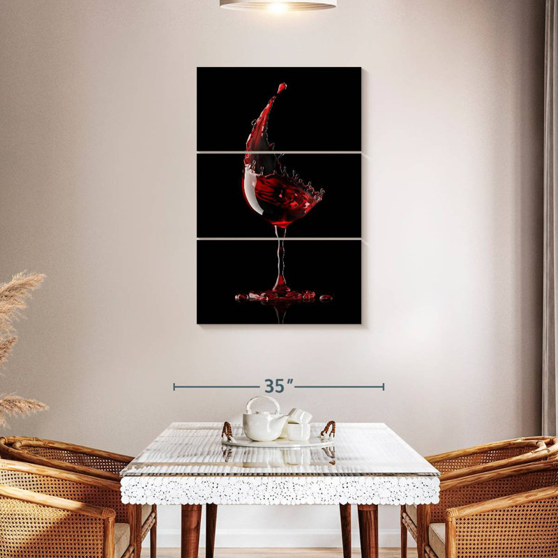 Yarlin Red Wine Glass, 45" H x 28" W