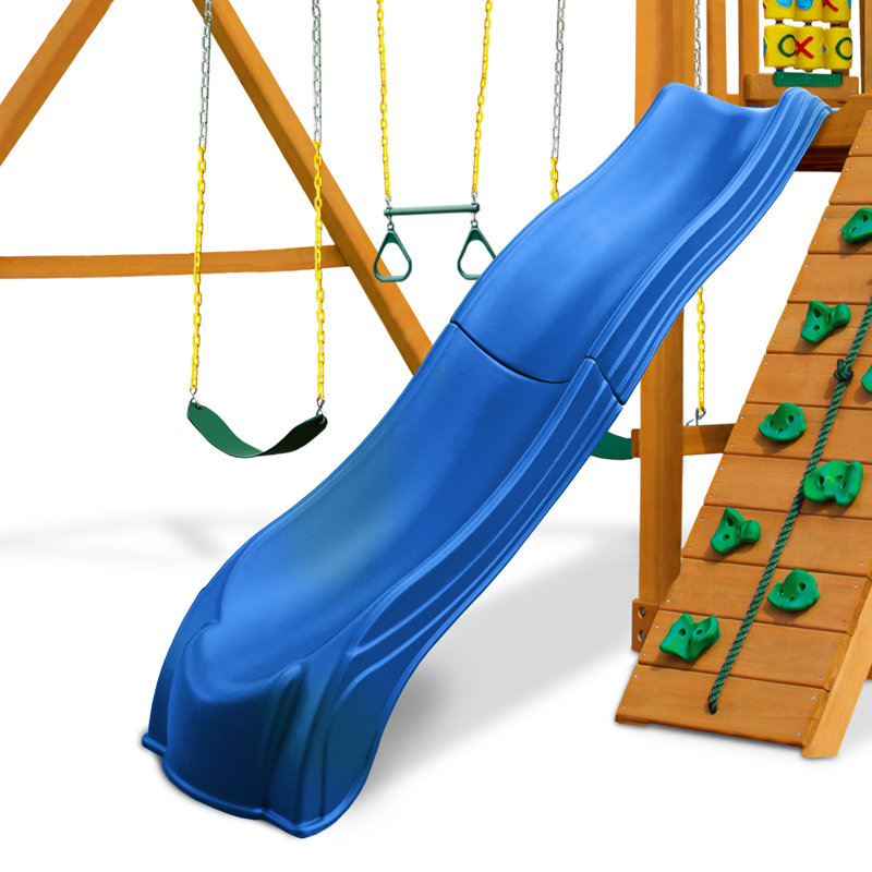 Glissade Olympus Wave pour terrasse de 5 pi, bleu, Bleu