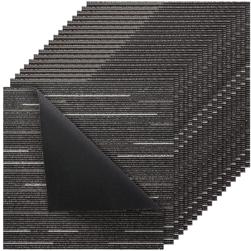 Tapis carré modulaire réutilisable 24 po x 24 po Carpet Tiles, Gris
