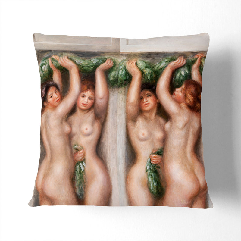 Square Cushion, White, 40cm H x 40cm W x 15cm D
