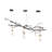 Ine 5 - Light Dimmable Tiered Chandelier