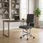 Chaise de bureau ergonomique réglable avec dossier berçant et siège rembourré à hauteur ajustable pour bureau à domicile