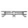 NPS 12' Rectangle Mobile Table with Benches. Grey Nebula