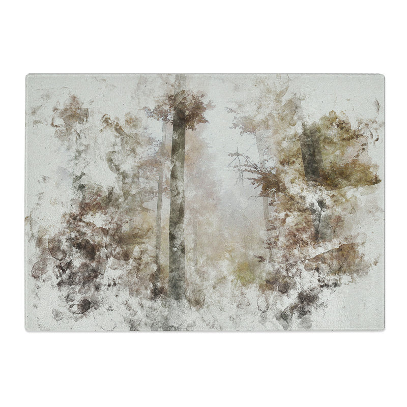 Sunlight Forest Vol.6 Watercolour Chopping Board, 28.5cm W x 39cm L