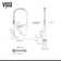 Laurelton 22" H 1-handle Pull-Down 2-Function Sprayer Kitchen Faucet