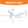 48'' Ceiling Fan With Lights And Remote Control