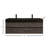 Golitz 59 " W Wall Mounted Wall Mounted 2 Double Vanity Bathroom Vanity With Stainless Steel Top-238396067