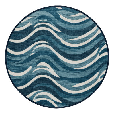 Washable Wave Length Plus Coastal Area Rug