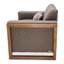 Chaise d'appoint Hudson Ferry - Ardoise / bois flotté