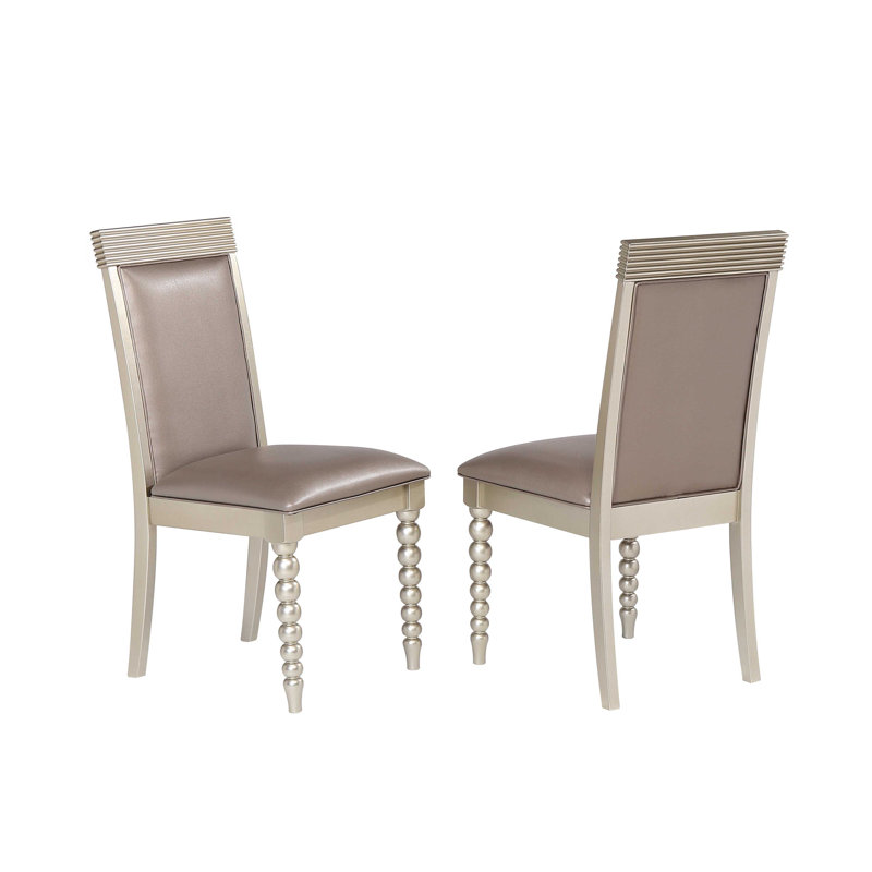 Chaise de salle à manger rembourrée Meleigha