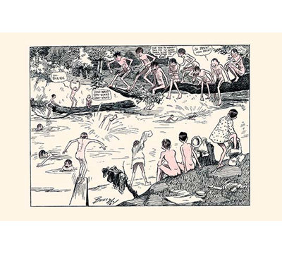 « the nageing hole » par clare briggs, reproduction d’art