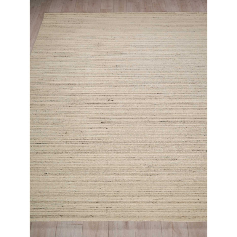Elko Handmade New Zealand Wool, Gray Area Rug, Rectangle 8' x 10'