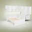 Lit plateforme multifonctionnel en bois avec rangement et design moderne
