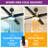 Scottsville 52 Inch Modern Ceiling Fans with Light and Remote-94482047