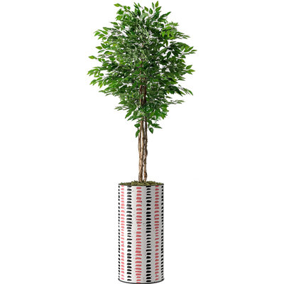 Faux Ficus Plant in Planter