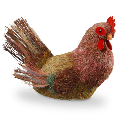 Poulet décoratif en fibre naturelle Clarabnelah