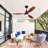 52 Inch Wooden Ceiling Fan With 3 Solid Wood Blades Remote Control Reversible DC Motor With Led Light-880537545-880537547