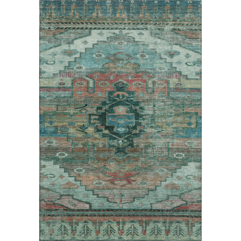 Premium Machine Washable Verlin AMF1776 Tribal Rug, Rectangle 10' x 14'
