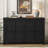 Storage Wood Console Table with Cabinet-112328731
