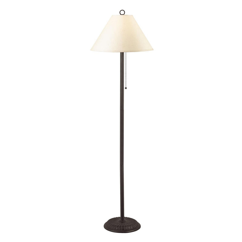 57'' Black Traditional Floor Lamp