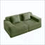 Canapé modulaire à 2 places sans siège, canapé modulaire Cloud avec assise profonde et canapé modulaire moderne à 2 places avec coussins décoratifs-508105719