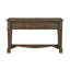 Console classique brun classique avec 2 tiroirs, idéale pour le rangement dans l'entrée