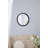 20" X 20" Circle Wall Mirror With Wooden Frame And Black Finish-864994861