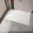 60"W X 32"D Solid Surface Curbless Shower Base With Side Drain And Cover Included, Carrara-118943307