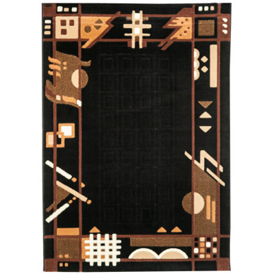 Sartain Abstract Shag Area Rug