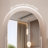 Modern Minimalist Stainless Steel Frame Mobile Arched Full-Length Mirror-117954011