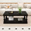 Table basse en bois rétro avec pieds en colonne et structure robuste-1234939624