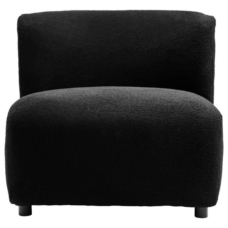 Upholstered Accent Chair, Black