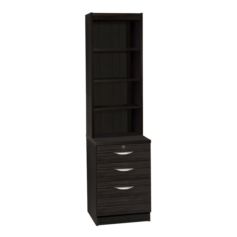 Cormac 48cm Wide 3 -Drawer File Cabinet, Black Havana