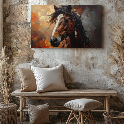 Warrior Spirit Horse sur toile