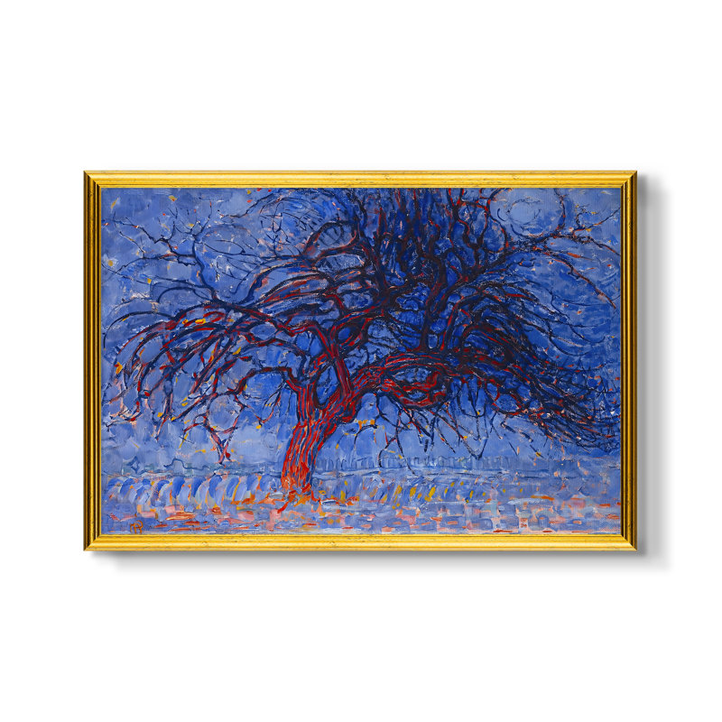 L'arbre rouge, 1909 - Piet Mondrian - Toile encadrée sur mesure, 16 po x 22 po, Toile avec cadre